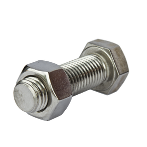 Stainless steel DIN 933 hex bolt and hex nut from Intact360 Fasteners